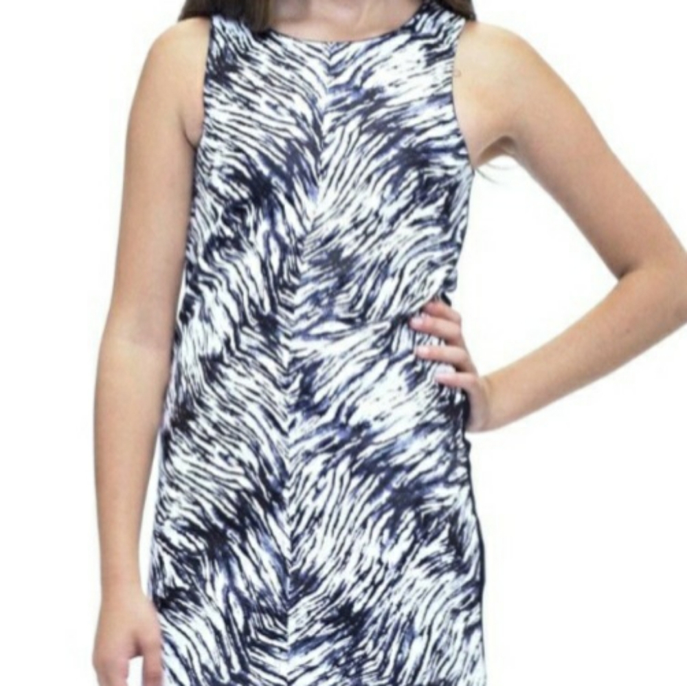 Nicole Miller black and white sleeveless dress